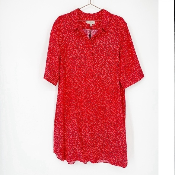 Hobbs London  Marciella Tunic Dress Size 14 Pink Orange - Picture 2 of 7